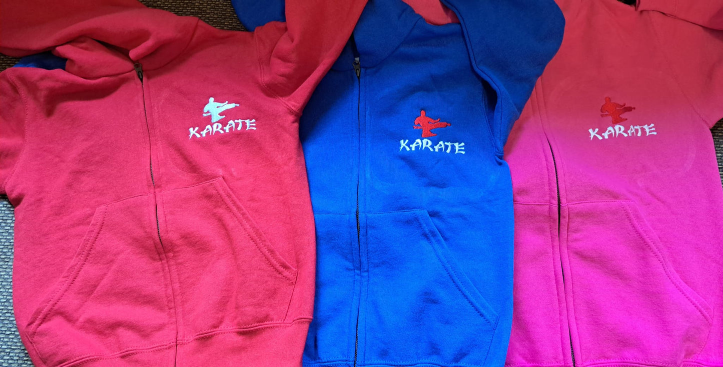 Full Zip Karate Hoodies