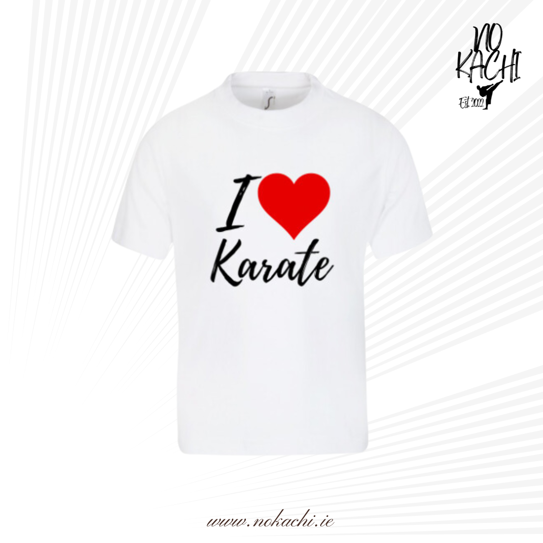 Kids Short Sleeve T-Shirt "I Love Karate"